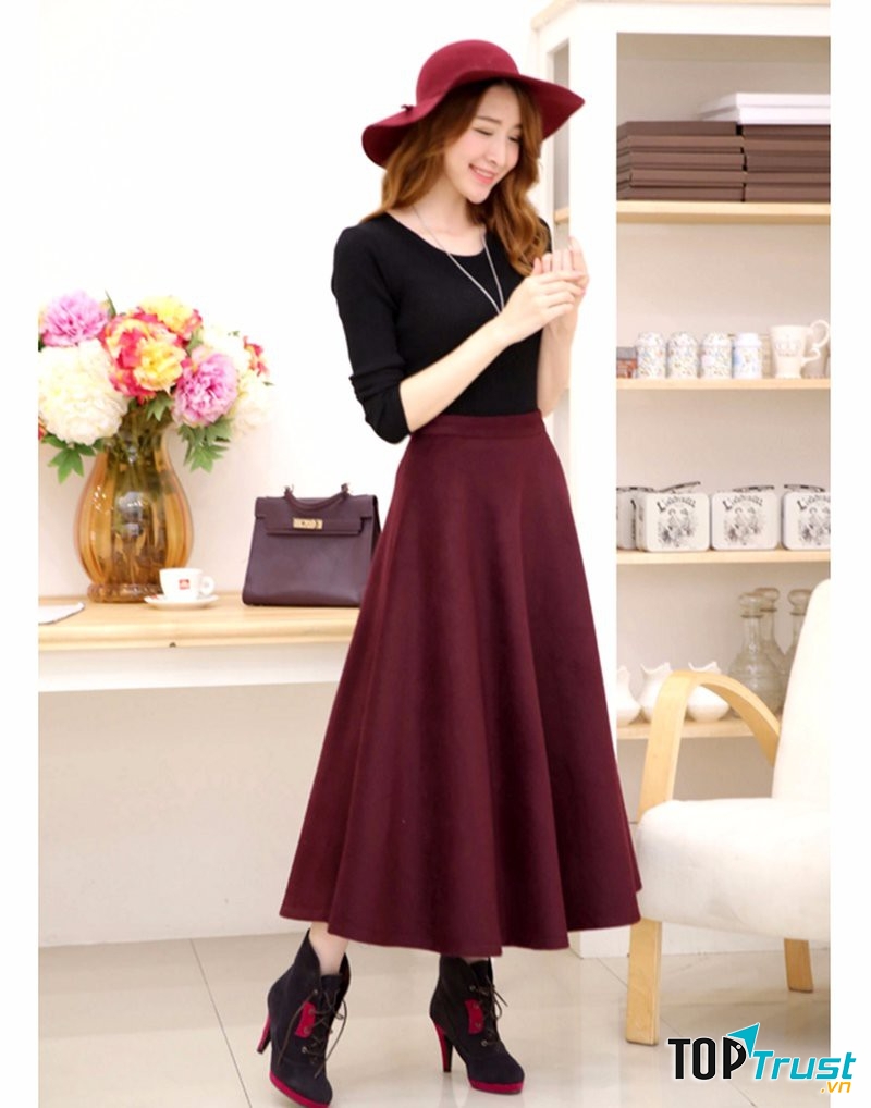 Chân váy dài quyến rũ