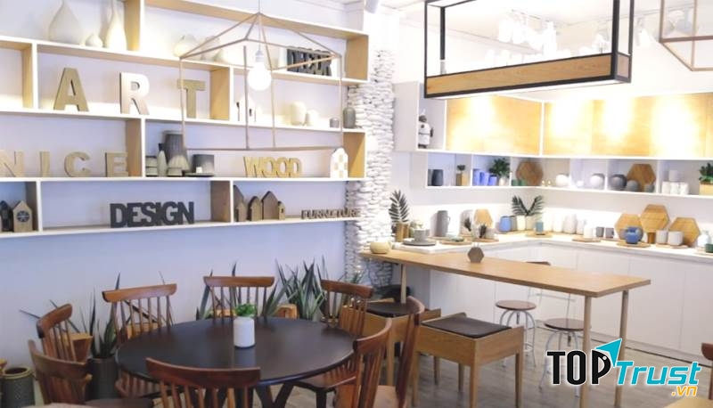 Không gian quán hiện đại, đẹp mắt