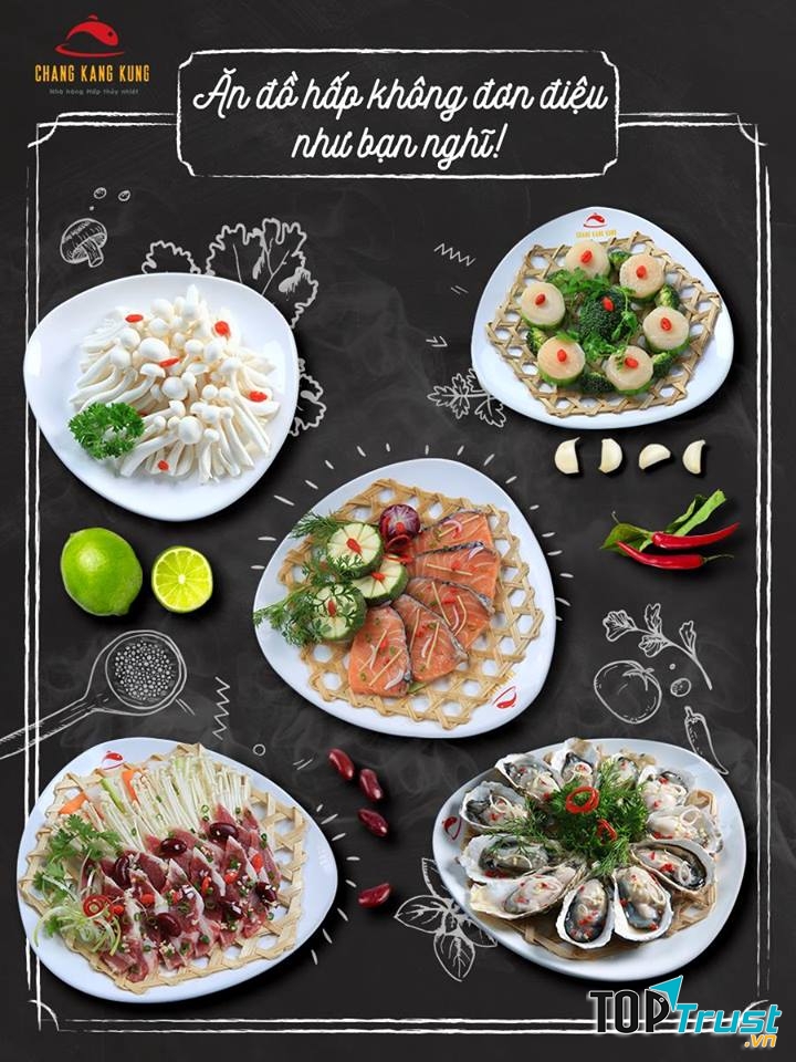 Món ăn hấp dẫn tại nhà hàng