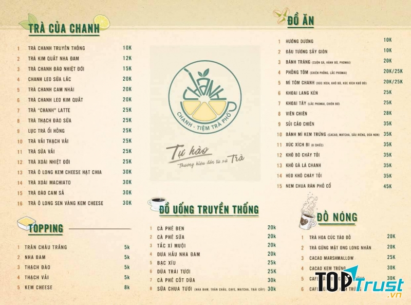 CHANH - Tiệm Trà Phố Hoà Bình