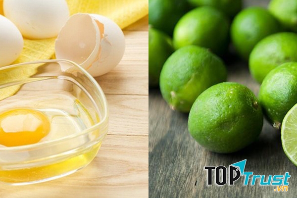 Tẩy da chết bằng lòng trắng trứng và chanh