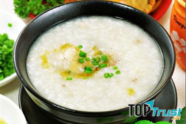 Cháo cật heo, cải trắng