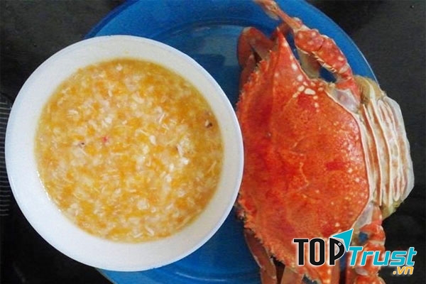 Cháo cua biển cà rốt