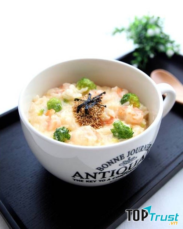 Cháo cua bông cải