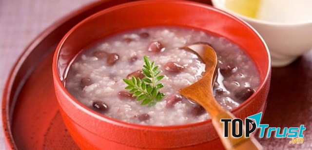 Cháo cua đậu đỏ