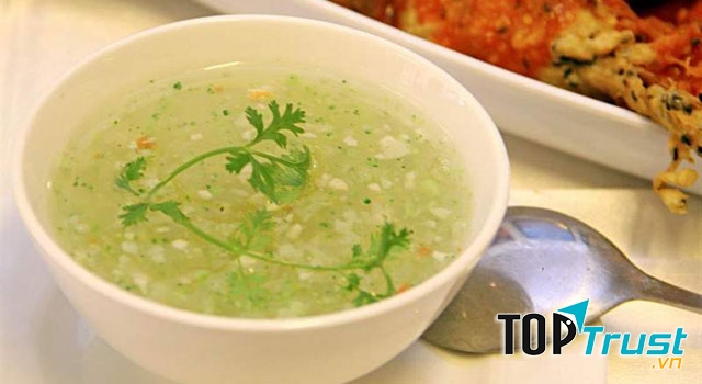 Cháo cua nấm rơm