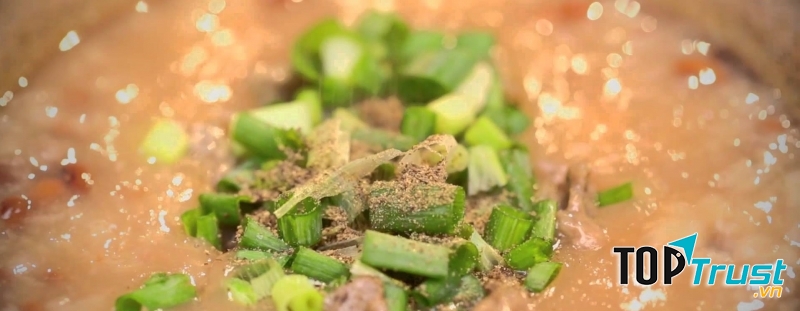 Cháo đậu đỏ thịt bò