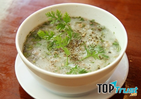 Cháo ếch mùng tơi