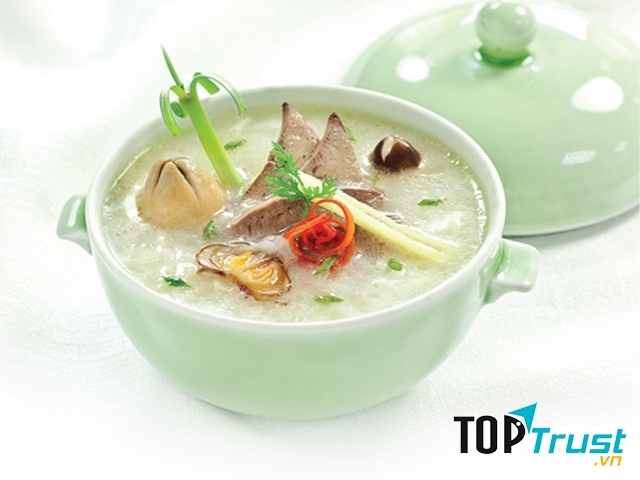 Cháo gan heo, gân bò