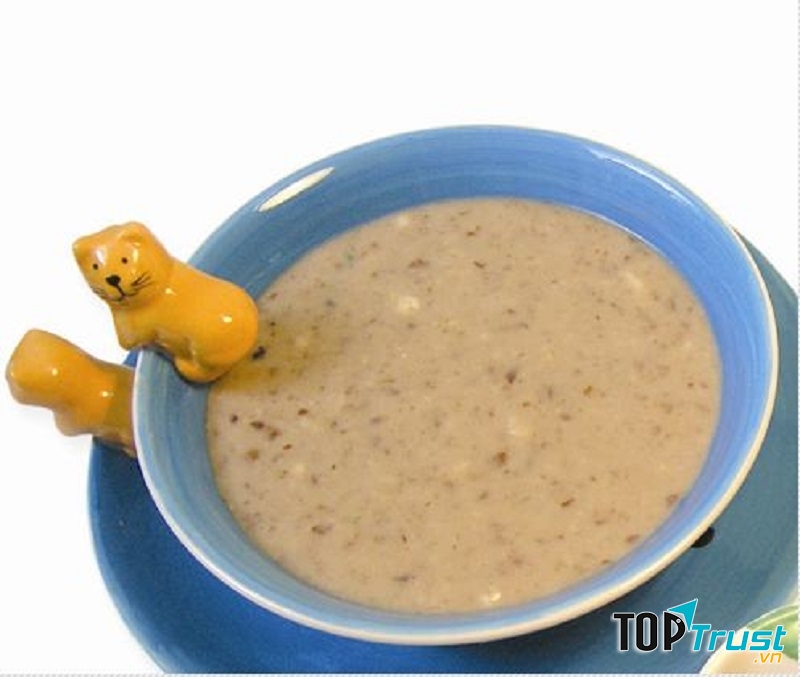 Cháo gan + cà rốt