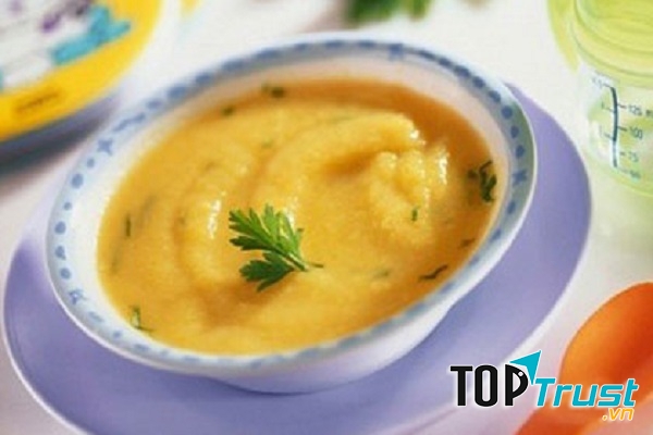 Cháo lươn, cà rốt