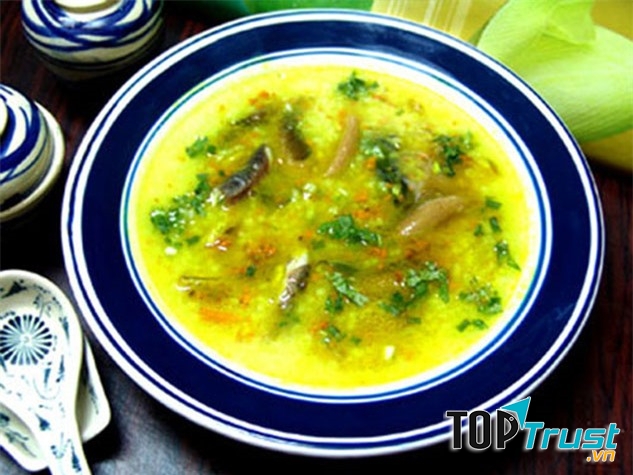 Cháo lươn cà rốt