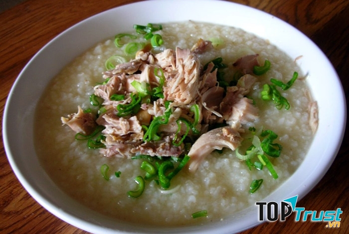 Cháo nấm nấu tôm thịt