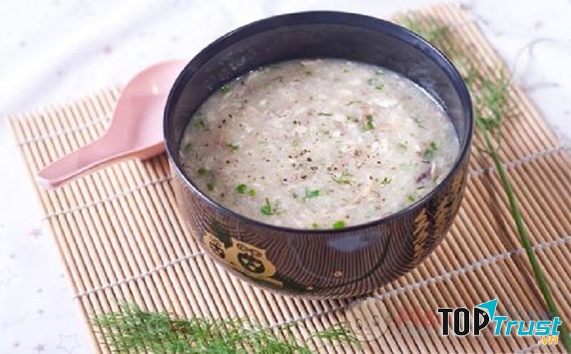 Cháo táo sữa ngon và dễ làm cho bé