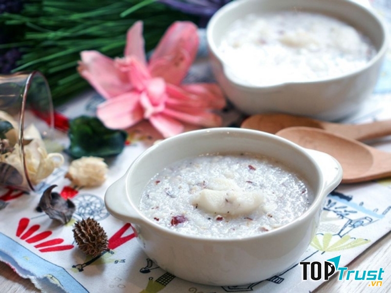 Cháo Óc heo-đậu Hà Lan