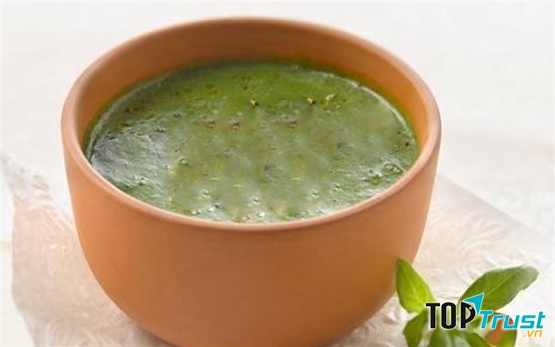 Cháo thịt rau muống