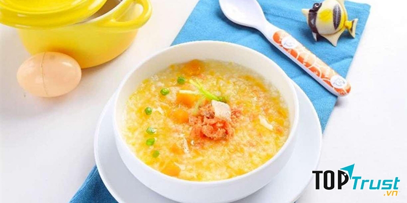 Cháo tim gà cà rốt