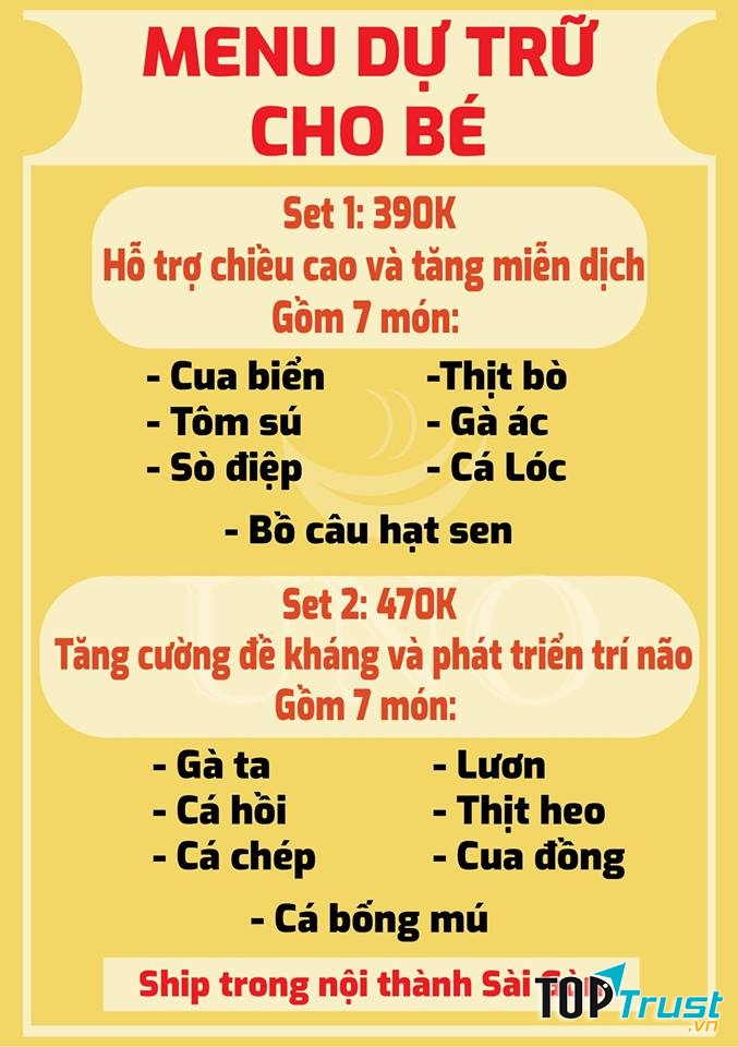 Cháo Trẻ Em UNO