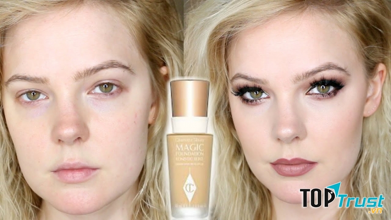 Đối với làn da hơi dầu khi dùng Charlotte Tilbury Magic Foundation vẫn cảm thấy dễ chịu, khô thoáng không bứt bí, không bị bít lỗ chân lông.