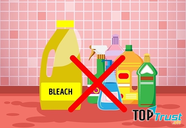 Trộn lẫn chất tẩy trắng và các chất tẩy rửa khác sẽ gây tổn thương cho mắt và hệ hô hấp