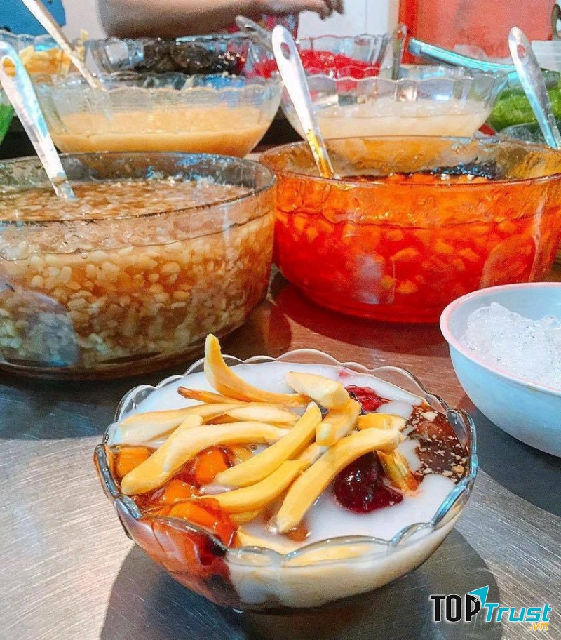 Chè caramen mix trái cây