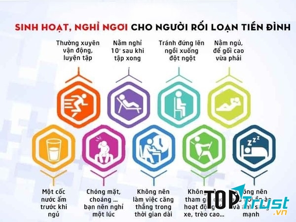Chế độ sinh hoạt, nghỉ ngơi hợp lý sẽ giúp bạn đẩy lui được rối loạn tiền đình