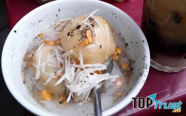 Quán chè mộc mạc.