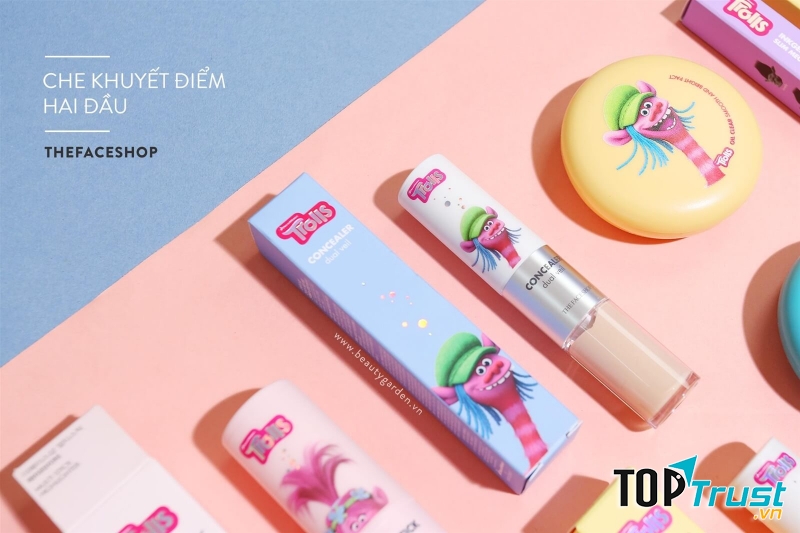 The Face Shop Concealer Dual Veil phiên bản Quỷ lùn Trolls xuất xứ từ Hàn Quốc