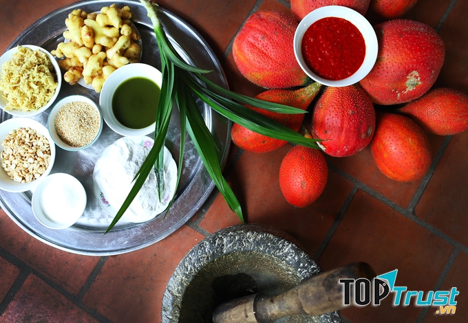 Nguyên liệu làm nên Chè lam Đường Lâm