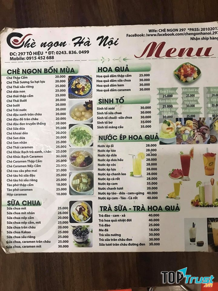Chè Ngon Hà Nội 297 Tô Hiệu - Cầu Giấy