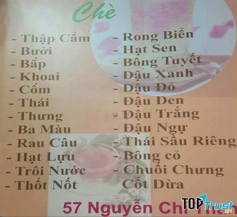 Menu của quán
