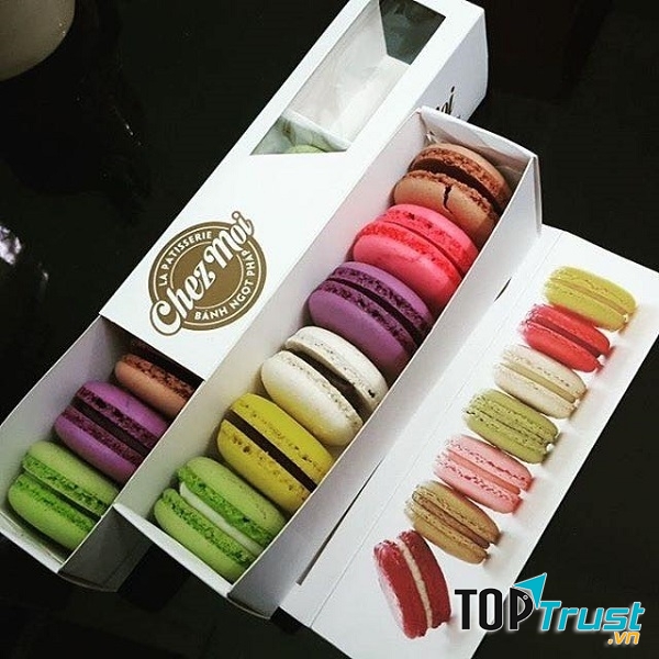 Macaron nhiều hương vị khác nhau