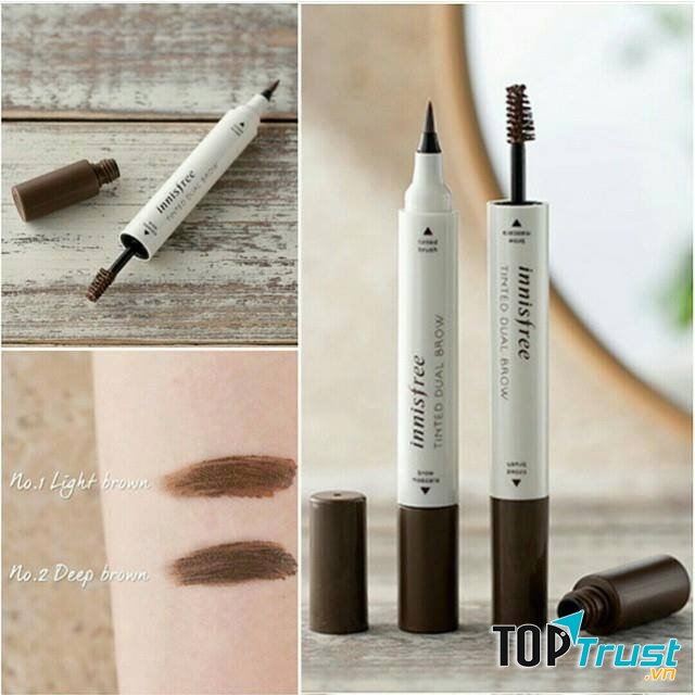 Chì kẻ chân mày Tinted Dual Brow - Innisfree