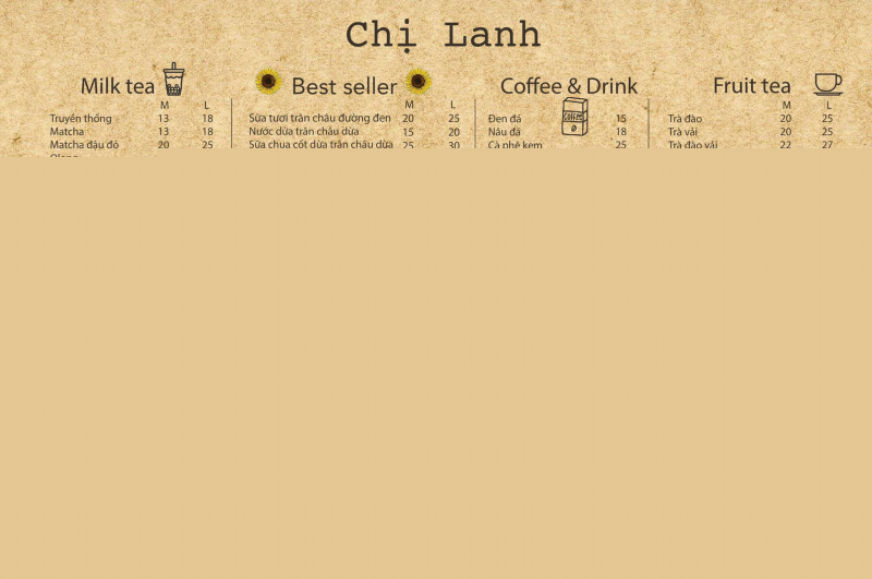 Chị Lanh - Milktea & Juice