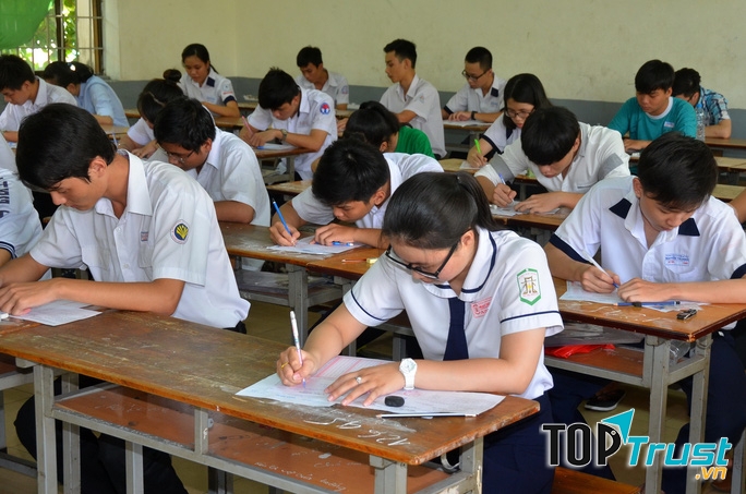 Học sinh khi làm sử dụng loại bút khác sẽ bị đánh dấu, dẫn đến bài thi bị hủy.