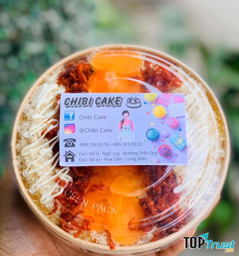 Bông lan trứng muối Chibi Cake