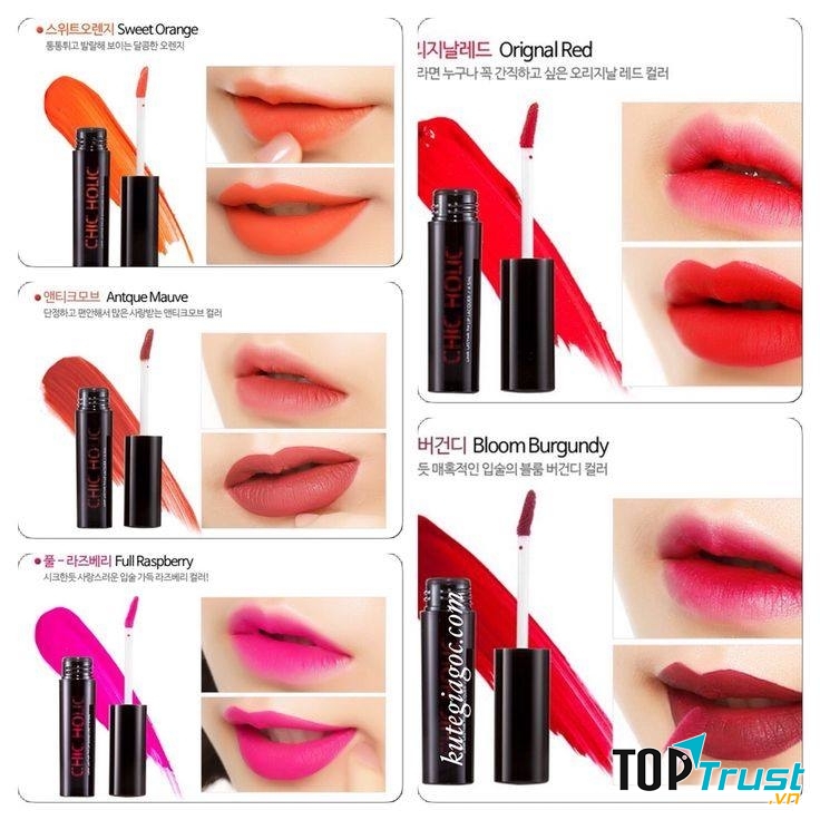 Son kem lì Chic Holic Lip Lacquer