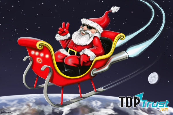 Chiếc xe kéo của ông già Noel