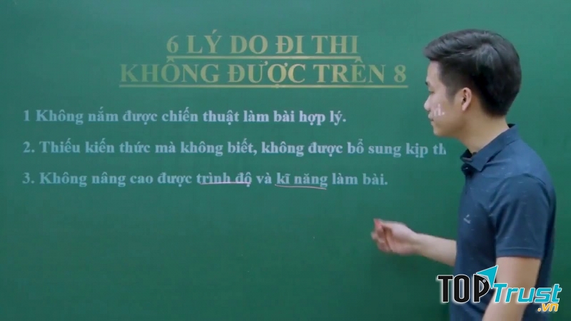 Chiến thuật làm bài phải hợp lý