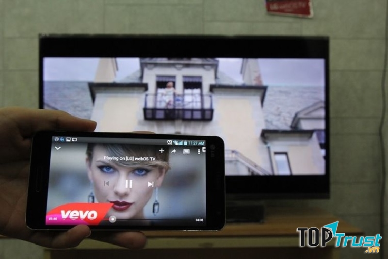 Video clip, hình ảnh xuất hiện trên tivi khi chiếu Youtube trên tivi