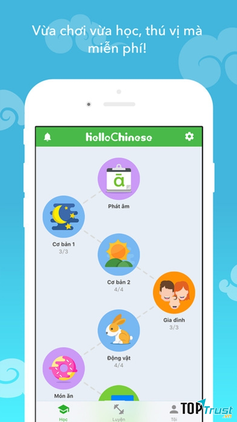ChineseSkill: một app tuyệt vời, miễn phí cung cấp lớp học di động cho người bắt đầu học tiếng Trung