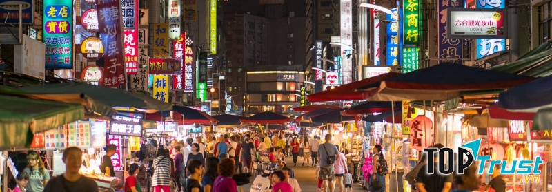 Chợ đêm ở Khai Phong, tỉnh Hà Nam, Trung Quốc