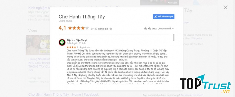 Chợ Hạnh Thông Tây được đánh giá cao về giá tiền