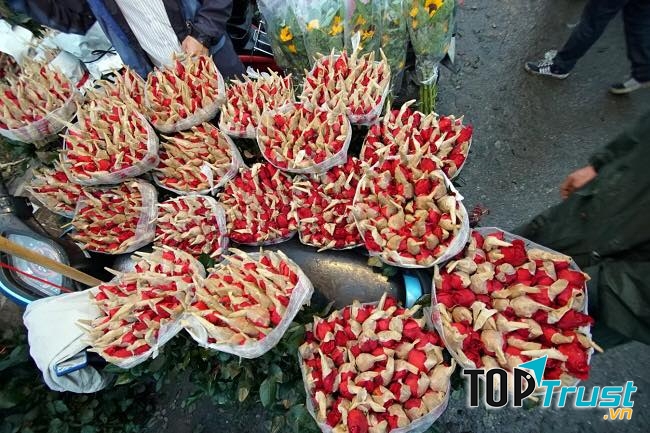 Chợ hoa đêm Mê Linh