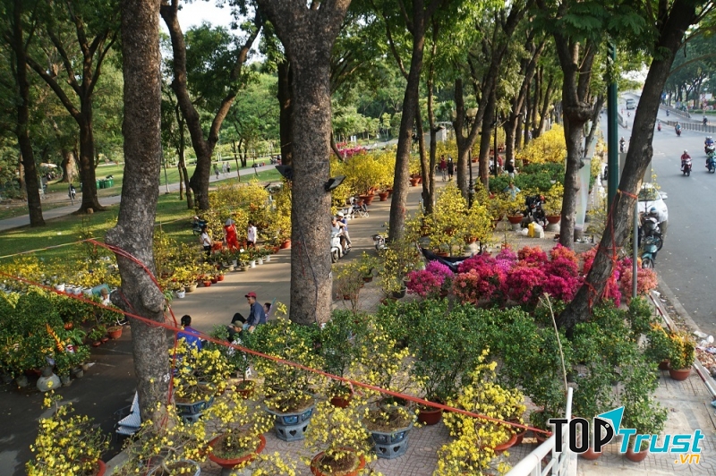Chợ hoa Tết công viên Gia Định