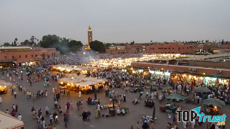 Chợ Jemaa El Fna, Marrakech, Morocco
