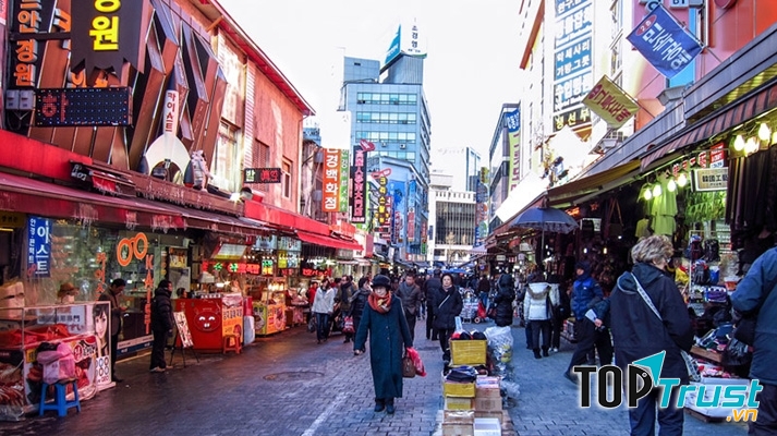 Khu chợ Namdaemun mang đậm nét truyền thống