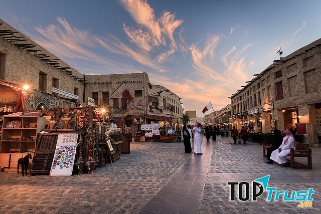 Một góc chợ truyền thống Souq Waqif