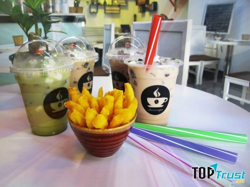 Các loại thức uống của Chococapu được trình bày đẹp mắt và hợp khẩu vị.