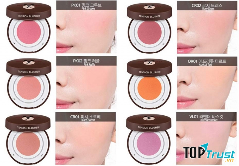 Phấn má hồng dạng kem Missha gấu